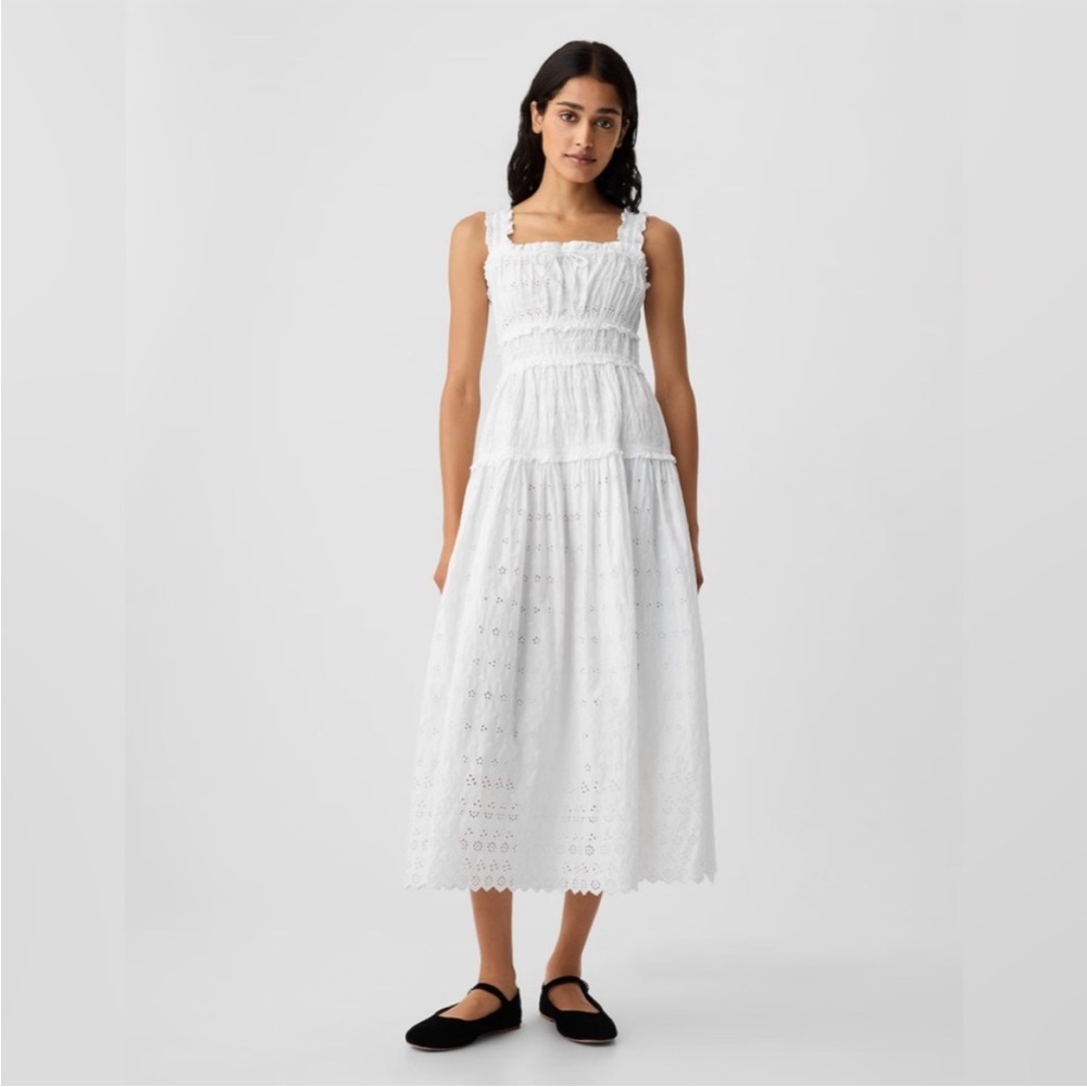 Gap x Doen White Eyelet Maxi Dress